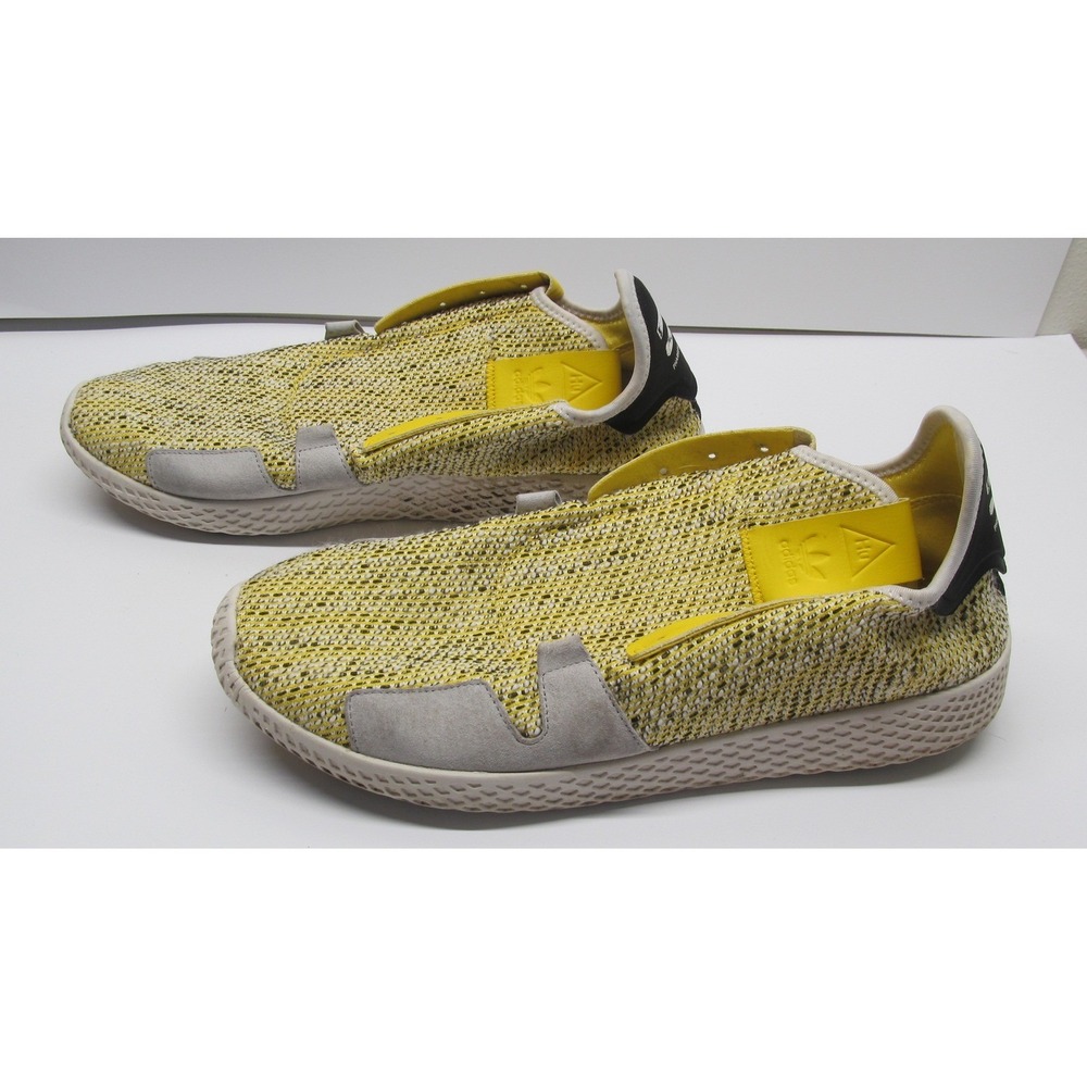 Adidas Pharrell Williams Human Race Yellow Sneakers Shoes BB9543 Size 12.5 - Picture 7 of 9